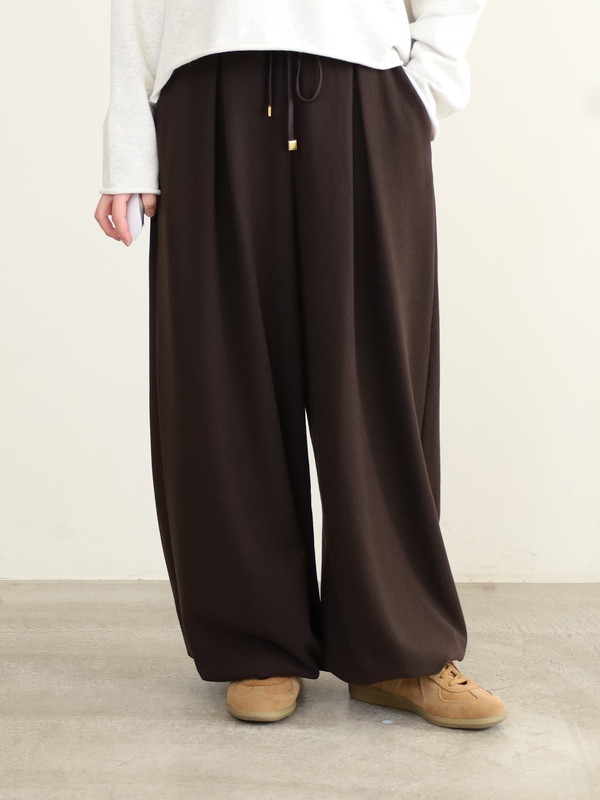 【ayane】接結天竺ウォームワイドパンツ
