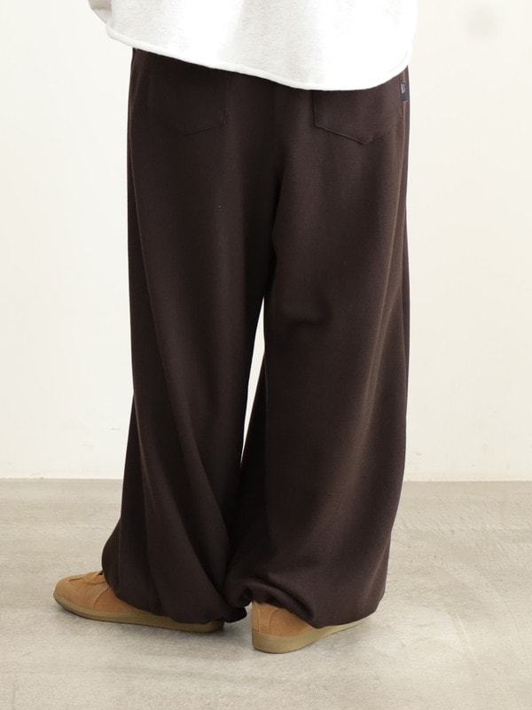 【ayane】接結天竺ウォームワイドパンツ