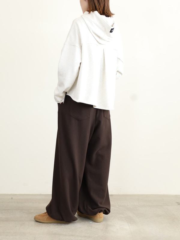 【ayane】接結天竺ウォームワイドパンツ
