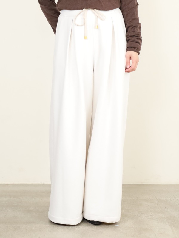 【ayane】接結天竺ウォームワイドパンツ