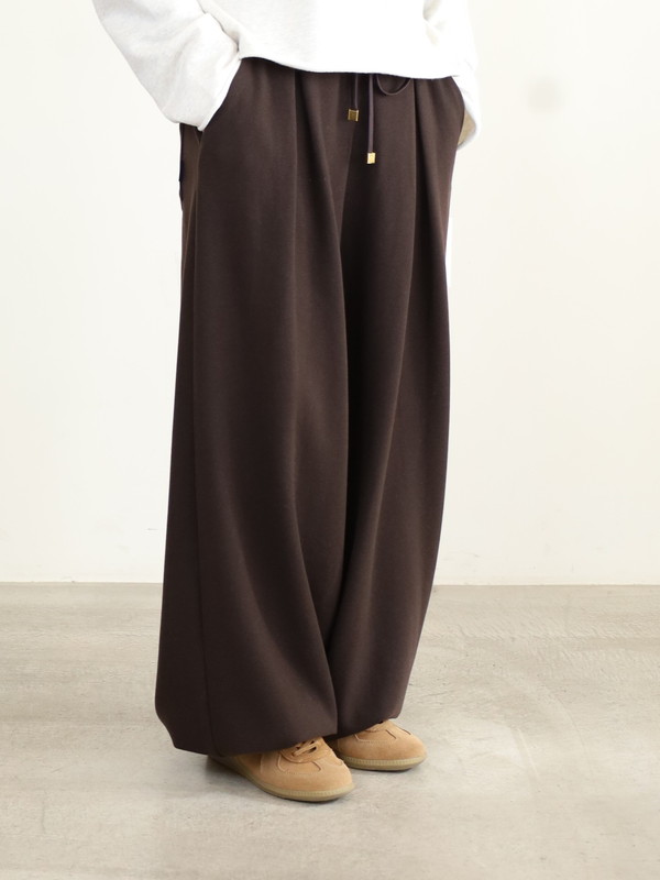 【ayane】接結天竺ウォームワイドパンツ