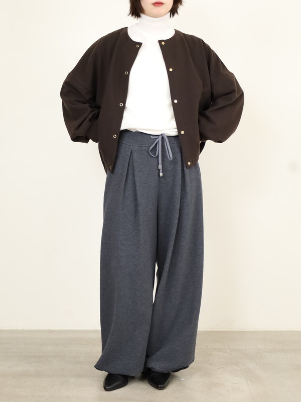 【ayane】接結天竺ウォームワイドパンツ