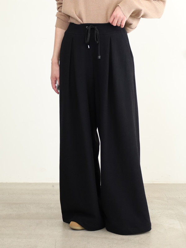 【ayane】接結天竺ウォームワイドパンツ