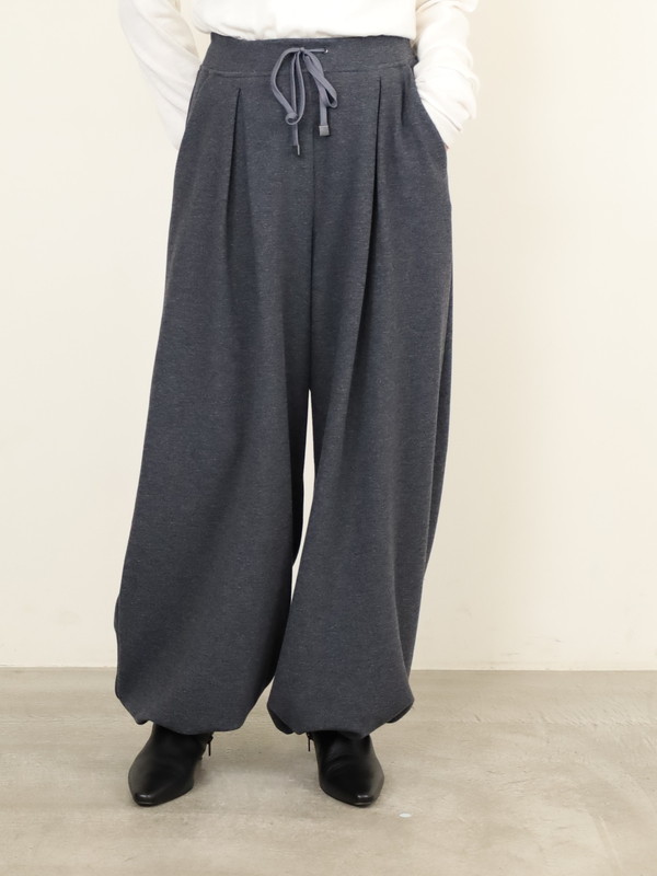 【ayane】接結天竺ウォームワイドパンツ