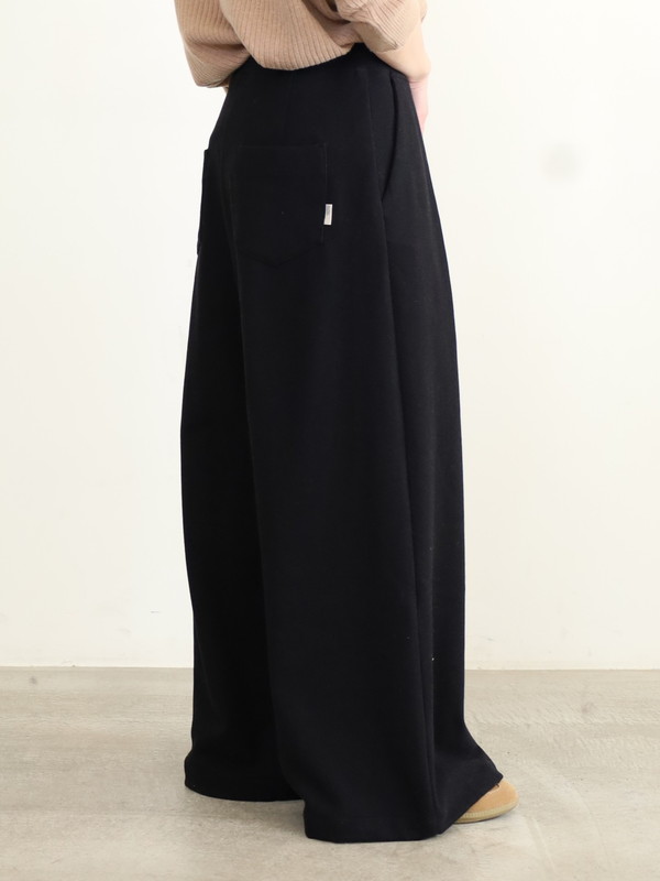 【ayane】接結天竺ウォームワイドパンツ