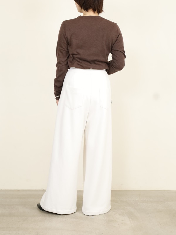 【ayane】接結天竺ウォームワイドパンツ