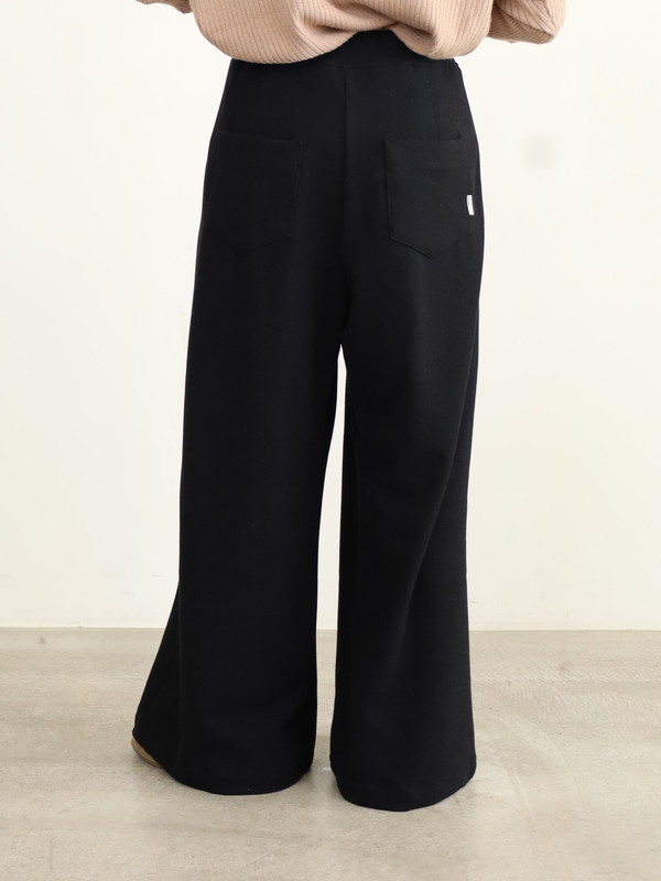 【ayane】接結天竺ウォームワイドパンツ