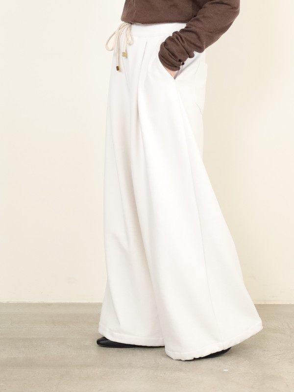 【ayane】接結天竺ウォームワイドパンツ