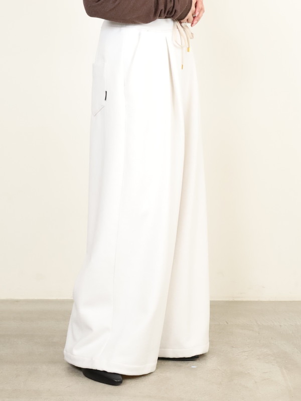 【ayane】接結天竺ウォームワイドパンツ