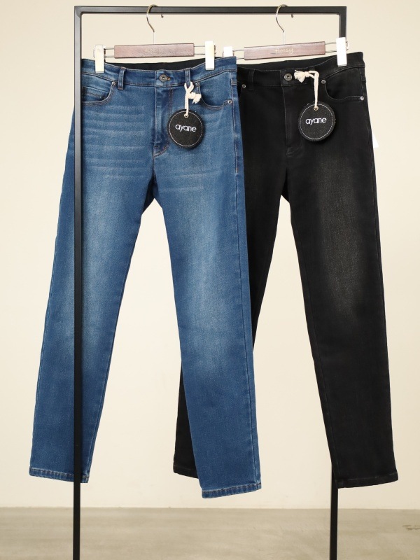 【ayane】裏起毛スキニーデニム