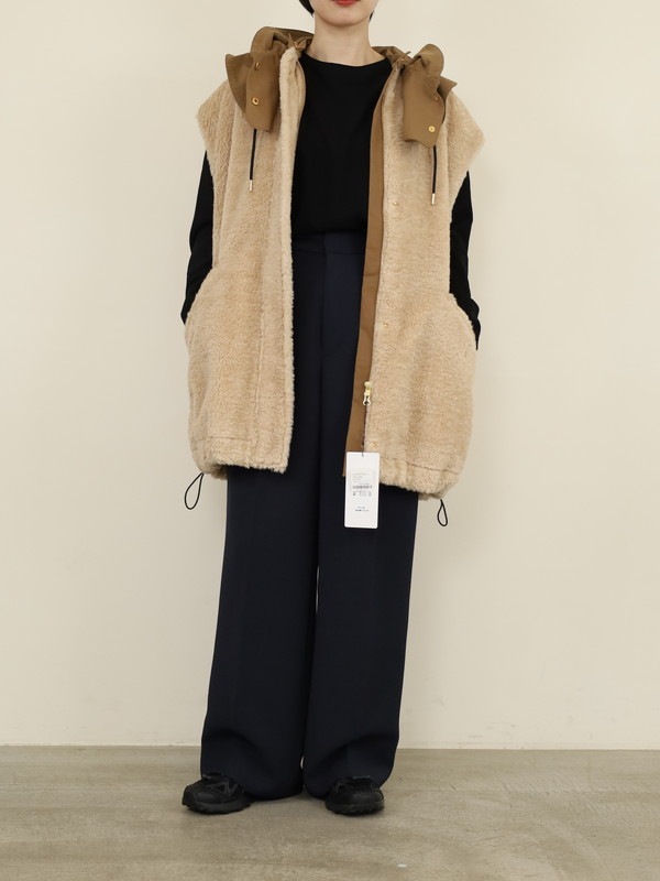 【trois】テディボアオーバーサイズジレ