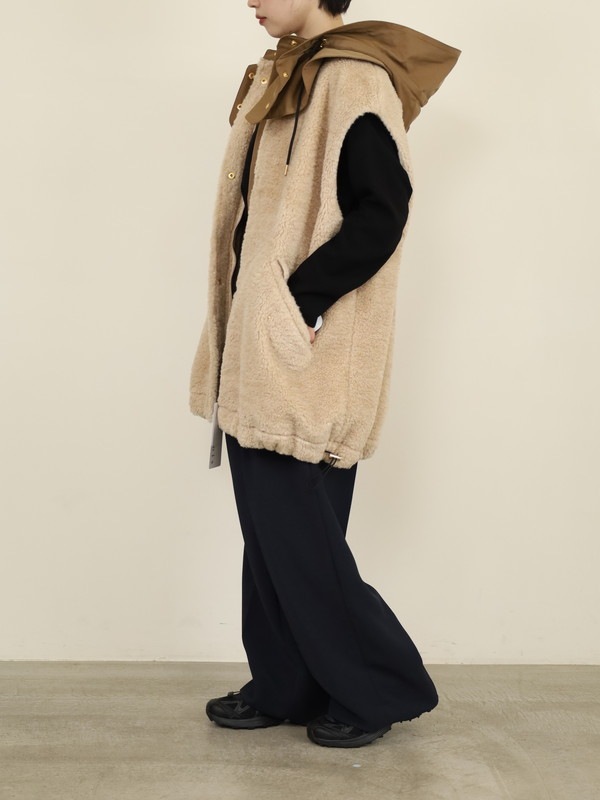 【trois】テディボアオーバーサイズジレ