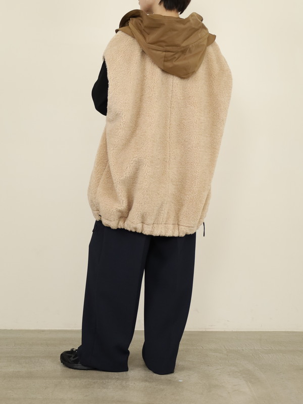 【trois】テディボアオーバーサイズジレ