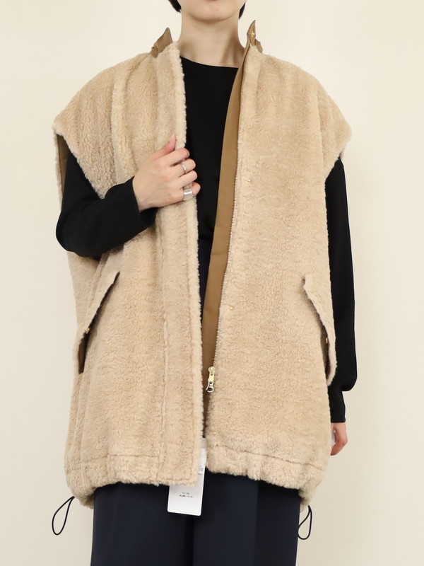 【trois】テディボアオーバーサイズジレ