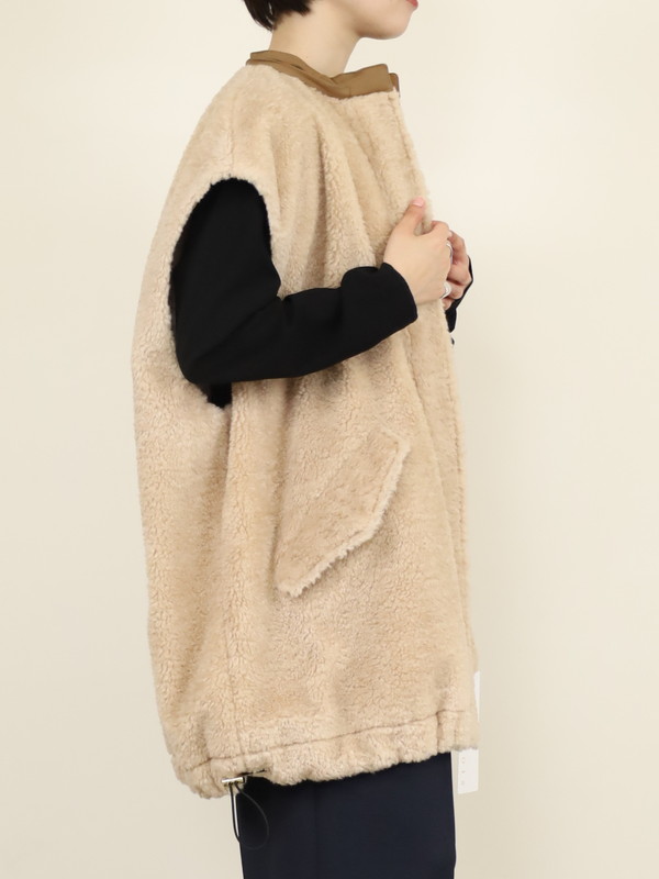 【trois】テディボアオーバーサイズジレ