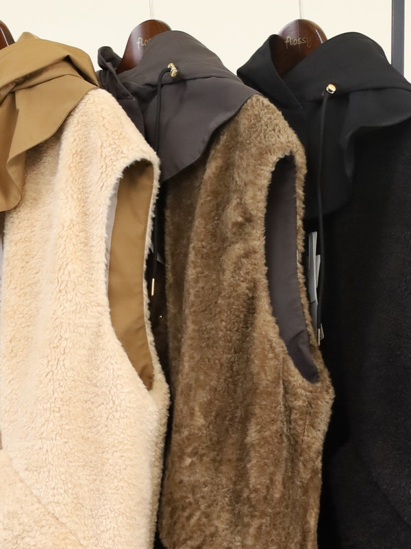 【trois】テディボアオーバーサイズジレ