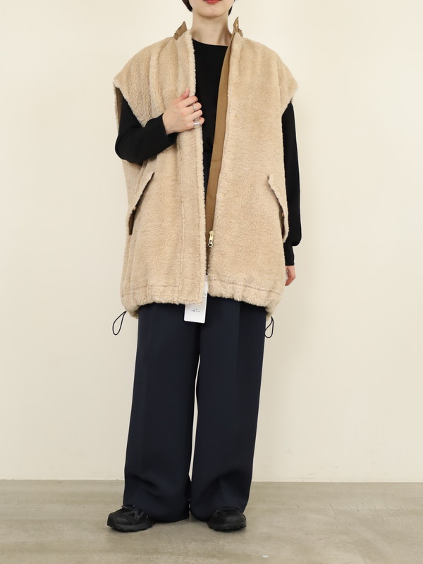 【trois】テディボアオーバーサイズジレ