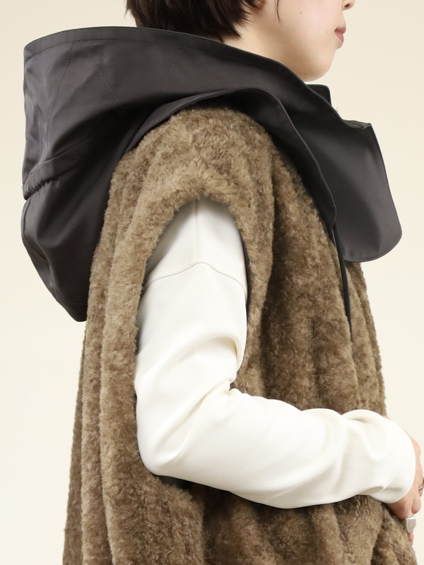 【trois】テディボアオーバーサイズジレ