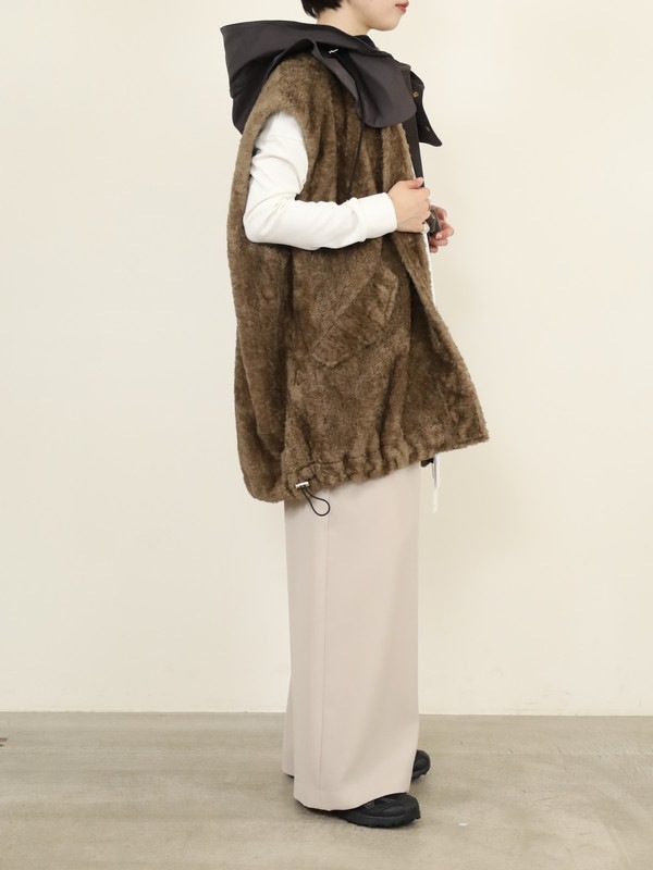 【trois】テディボアオーバーサイズジレ