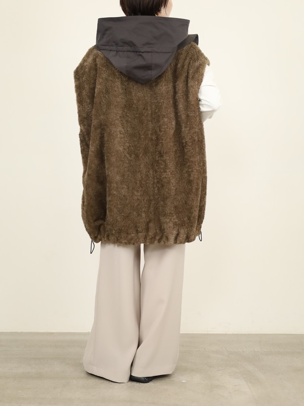 【trois】テディボアオーバーサイズジレ