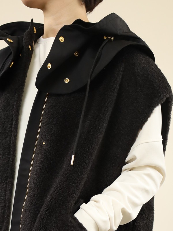 【trois】テディボアオーバーサイズジレ