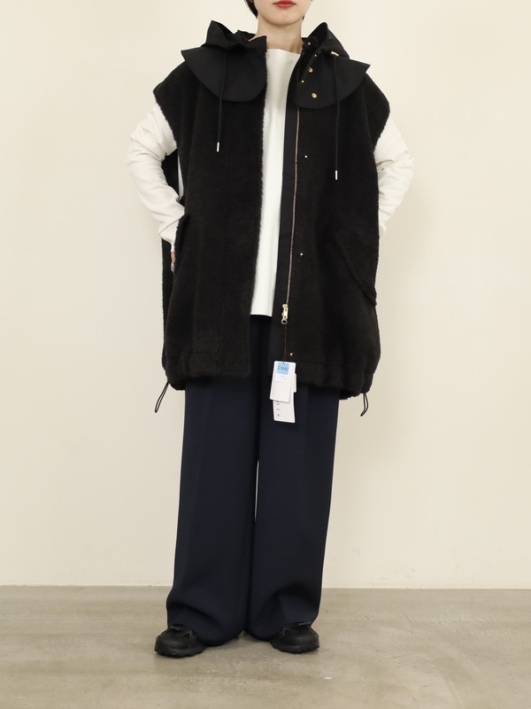 【trois】テディボアオーバーサイズジレ