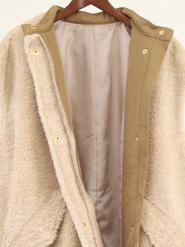 【trois】テディボアオーバーサイズジレ