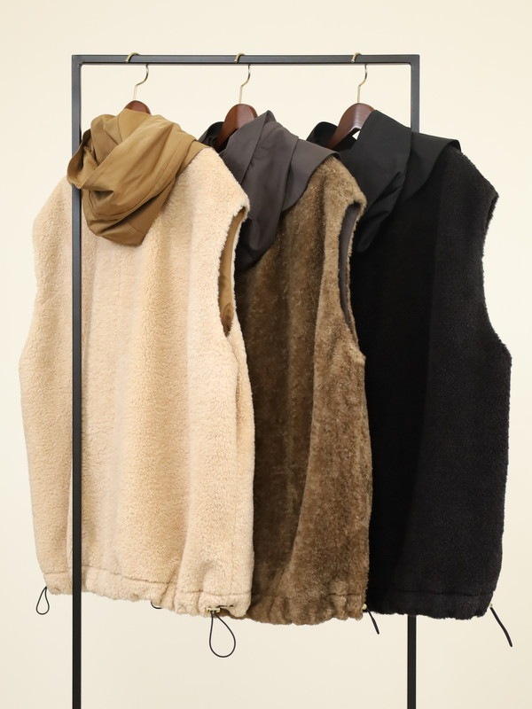 【trois】テディボアオーバーサイズジレ