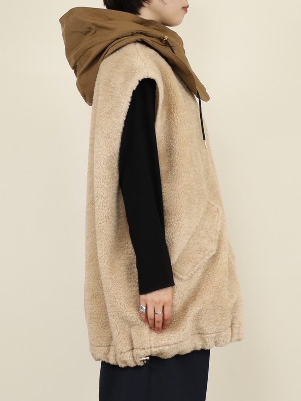 【trois】テディボアオーバーサイズジレ