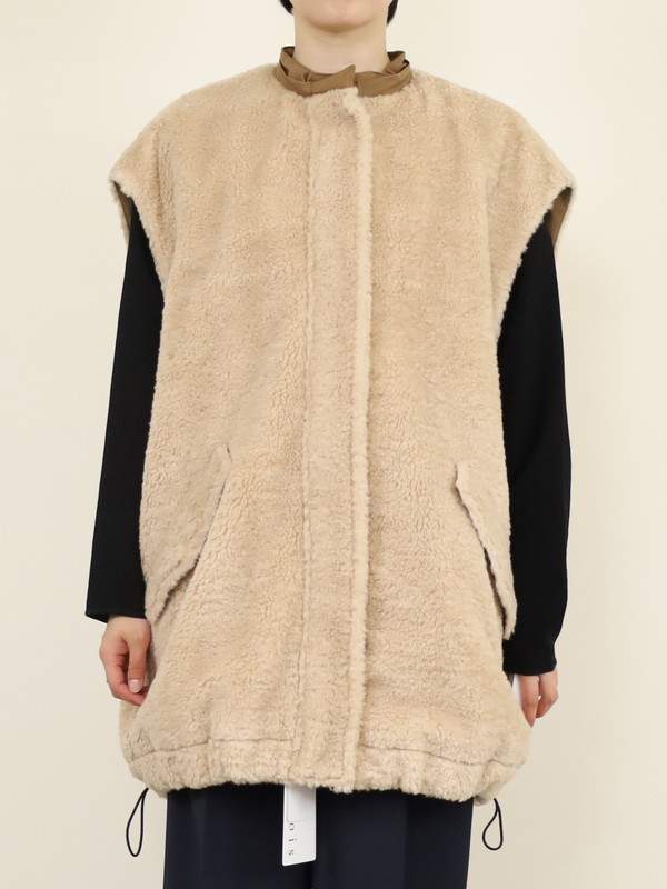 【trois】テディボアオーバーサイズジレ