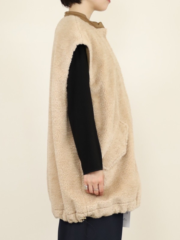 【trois】テディボアオーバーサイズジレ