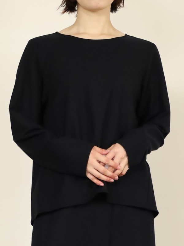 【Doneeyu】カシミヤタッチ長袖ブラウス