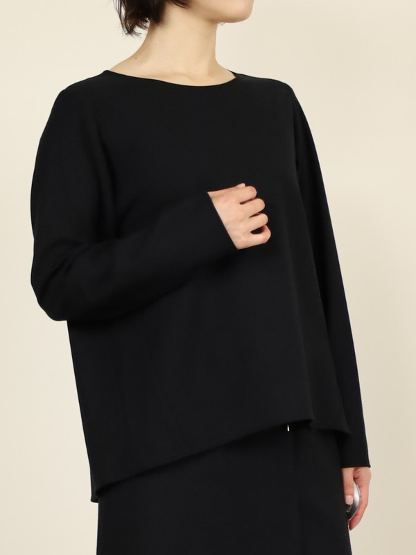 【Doneeyu】カシミヤタッチ長袖ブラウス