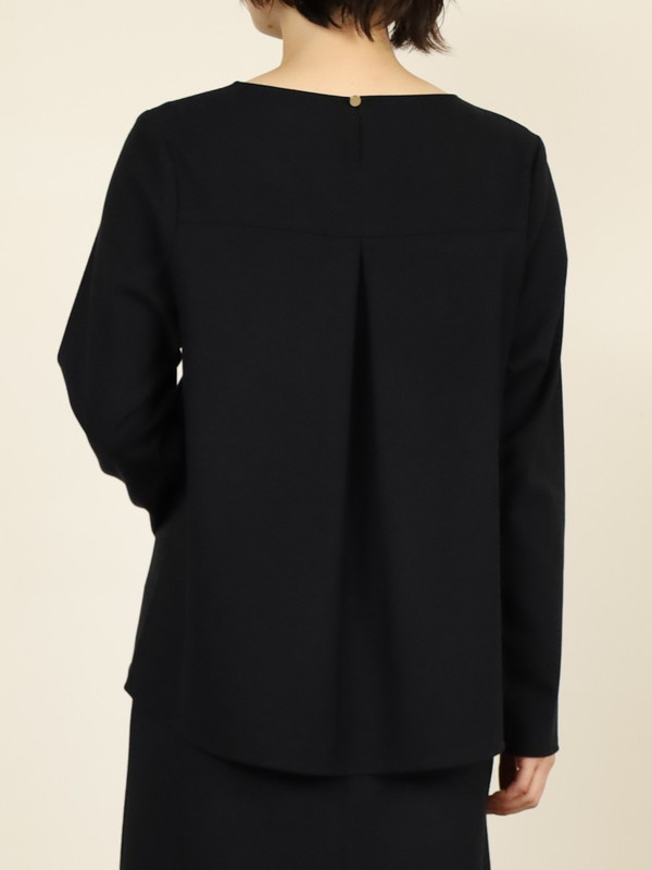 【Doneeyu】カシミヤタッチ長袖ブラウス