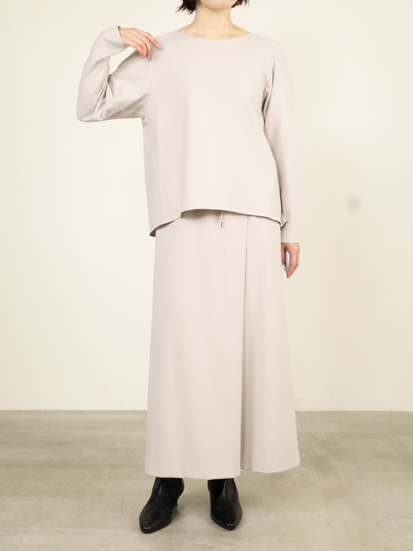 【Doneeyu】カシミヤタッチ長袖ブラウス