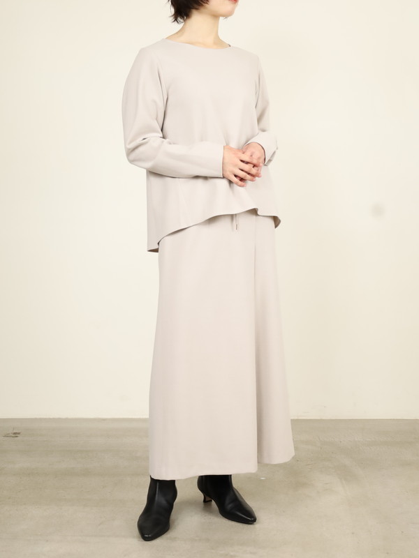 【Doneeyu】カシミヤタッチ長袖ブラウス