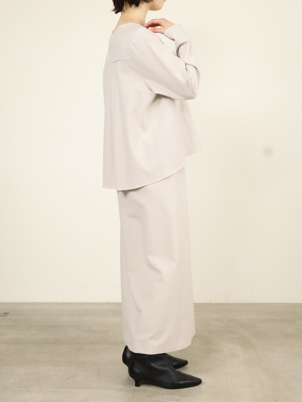 【Doneeyu】カシミヤタッチ長袖ブラウス