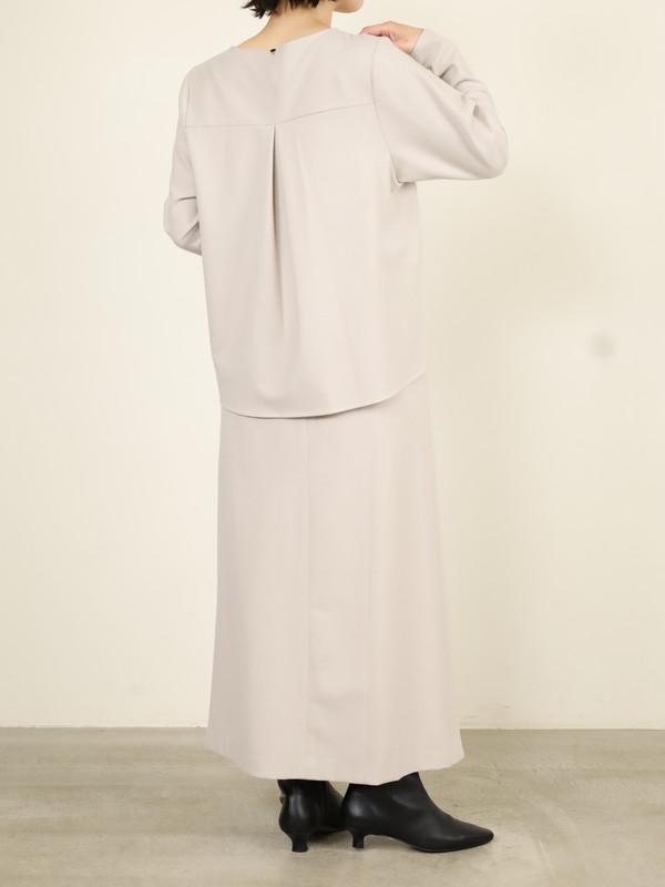 【Doneeyu】カシミヤタッチ長袖ブラウス