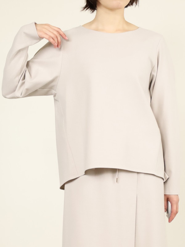 【Doneeyu】カシミヤタッチ長袖ブラウス