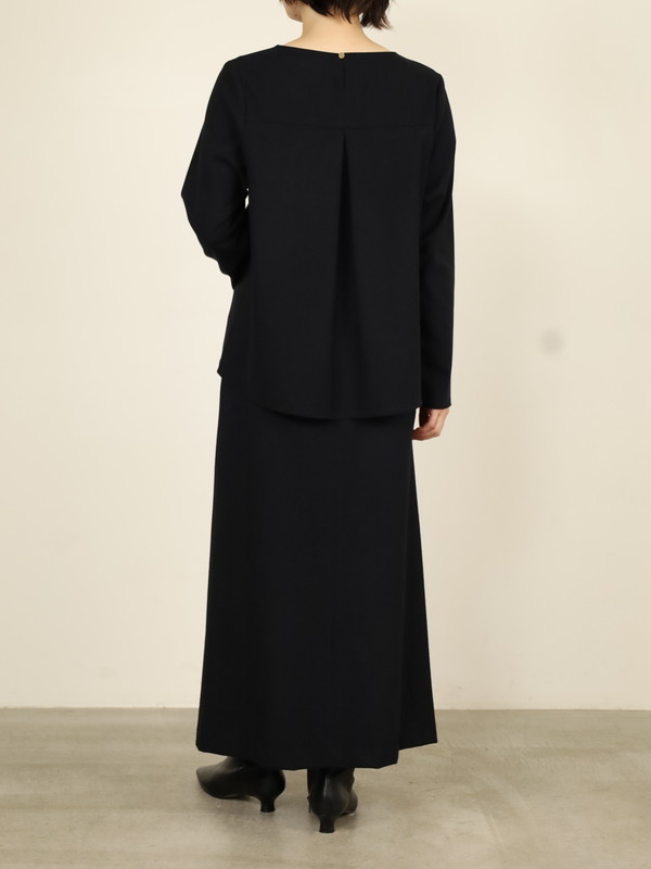 【Doneeyu】カシミヤタッチ長袖ブラウス