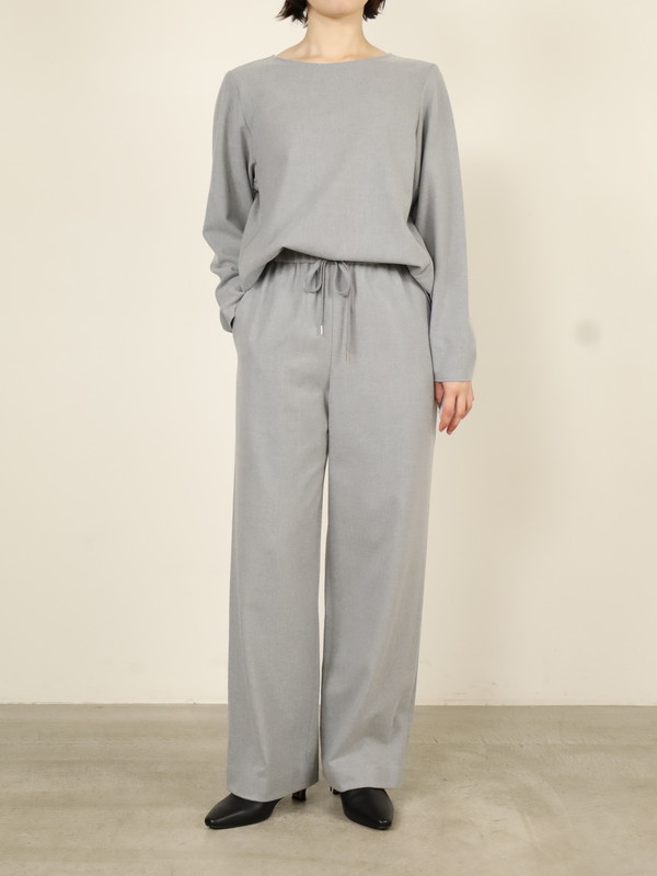 【Doneeyu】カシミヤタッチ長袖ブラウス