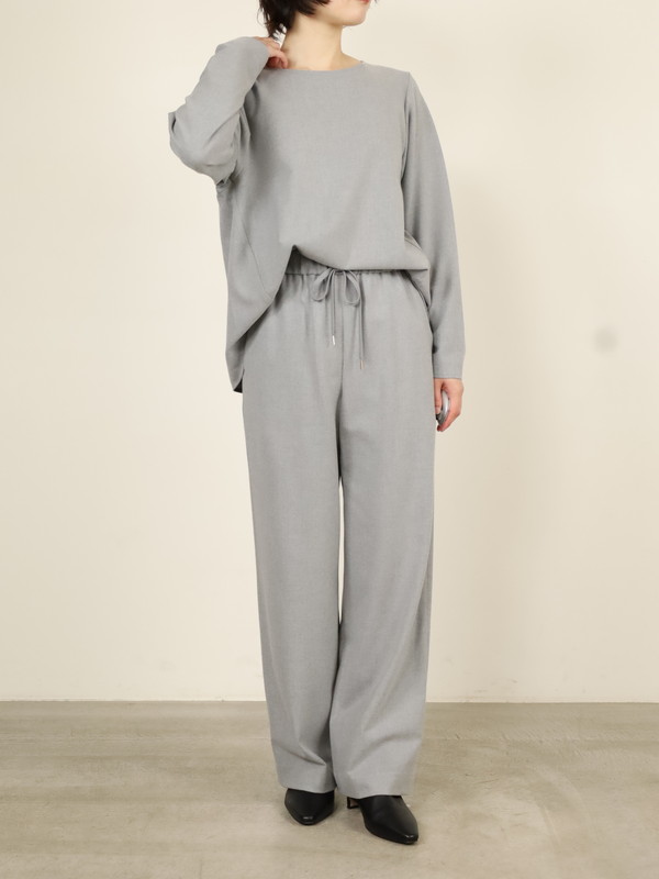 【Doneeyu】カシミヤタッチ長袖ブラウス