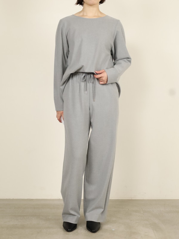 【Doneeyu】カシミヤタッチ長袖ブラウス