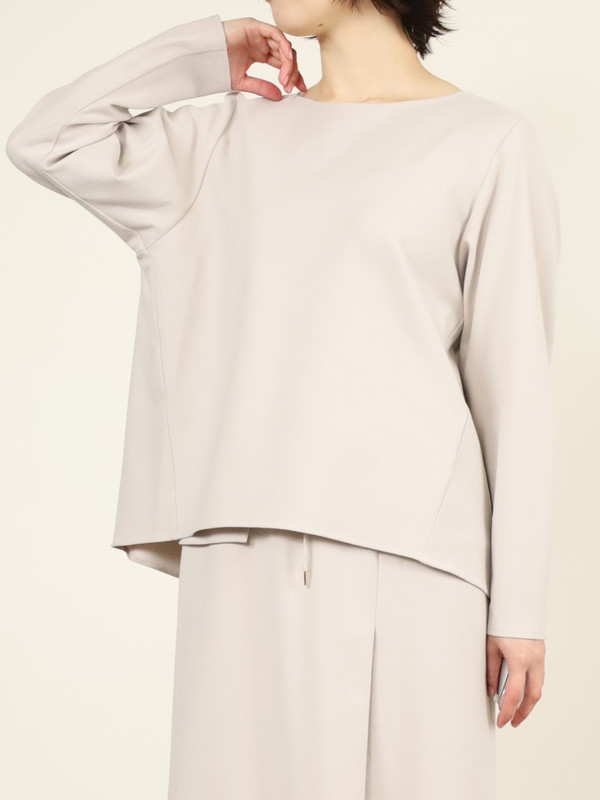 【Doneeyu】カシミヤタッチ長袖ブラウス