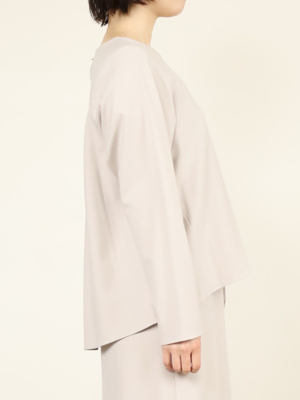 【Doneeyu】カシミヤタッチ長袖ブラウス