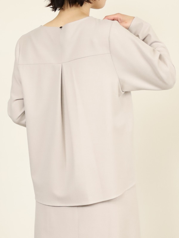 【Doneeyu】カシミヤタッチ長袖ブラウス