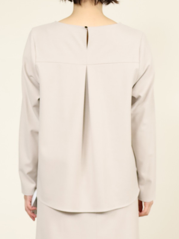 【Doneeyu】カシミヤタッチ長袖ブラウス