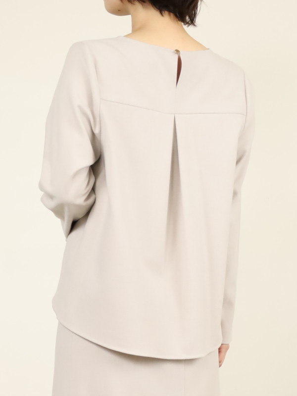 【Doneeyu】カシミヤタッチ長袖ブラウス