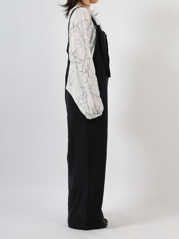 【EMUE】花柄ボリュームブラウス