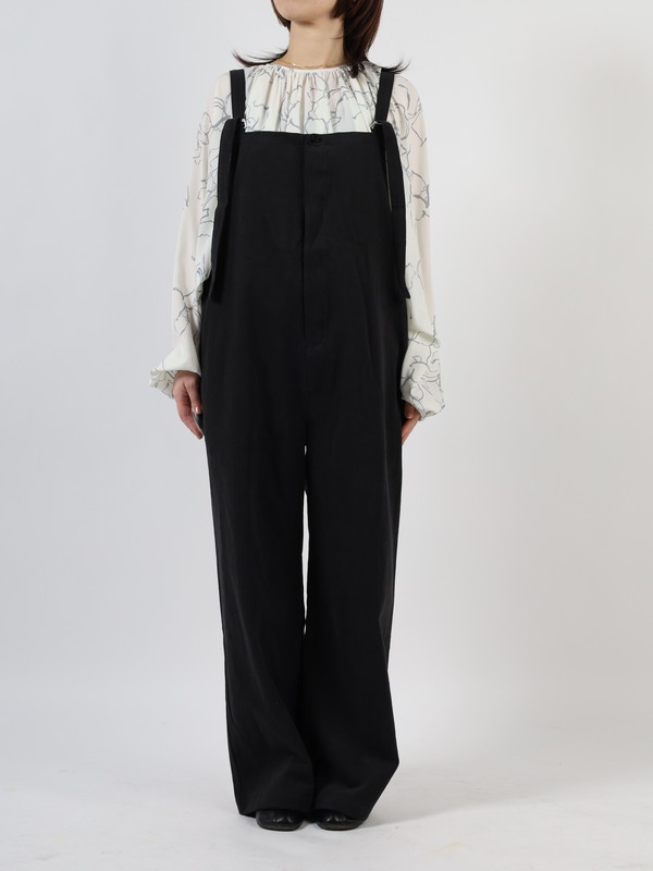 【EMUE】花柄ボリュームブラウス